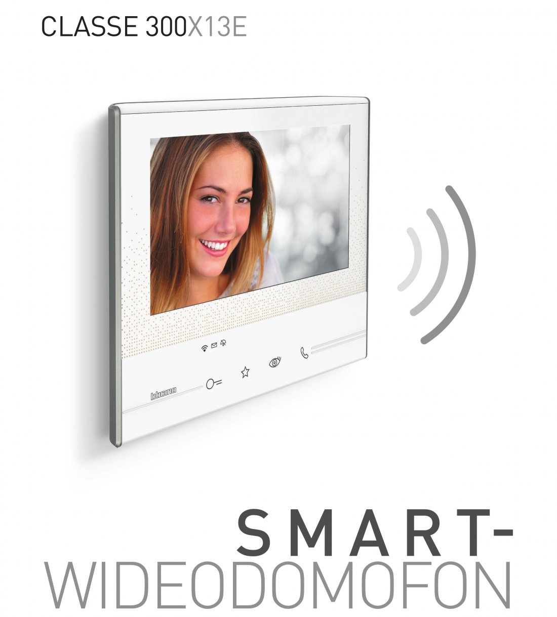 Nowy wideodomofon Smart Wi-Fi umożliwia obsługę funkcji systemu przy użyciu powiązanego z nim smartfona.