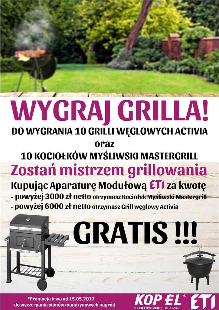 Grill węglowy Activia Gratis Zostań mistrzem grillowania