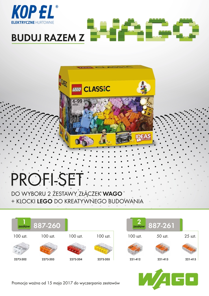 Buduj razem z Wago. Klocki do kreatwynego budowania gratis.
