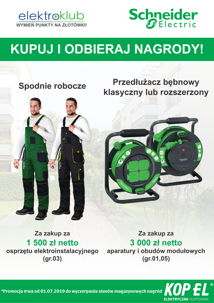 Spodnie robocze oraz przedłużacz bębnowy GRATIS Spodnie robocze oraz przedłużacz bębnowy GRATIS