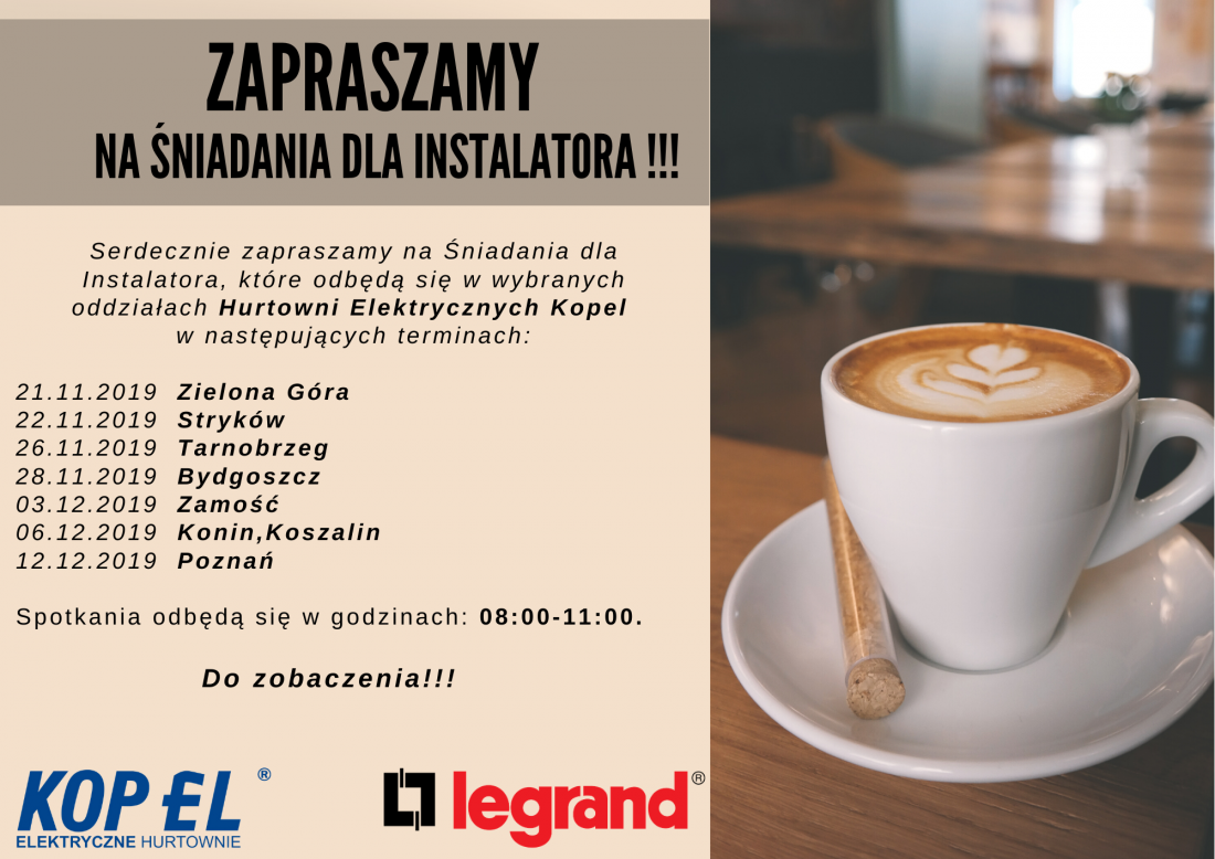 Kopel zaprasza na Śniadania dla Instalatora!