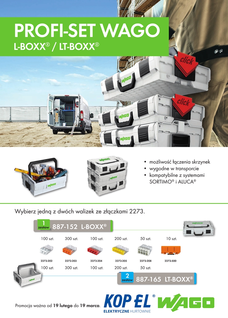 PROFI-SET WAGO L-BOXX i WAGO LT-BOXX