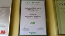 Otrzymaliśmy Certyfikat Partnera Schneider Electric