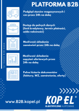 Kopel B2B - umożliwia dostęp do produktów on-line na każdym urządzeniu, o każdej porze i z dowolnego miejsca na świecie