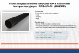 Rura przyłączeniowa sztywna UV z kielichem kompensacyjnym RPS-UV-M* (RHDPE)